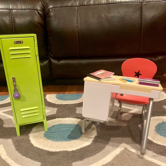 american girl desk and locker